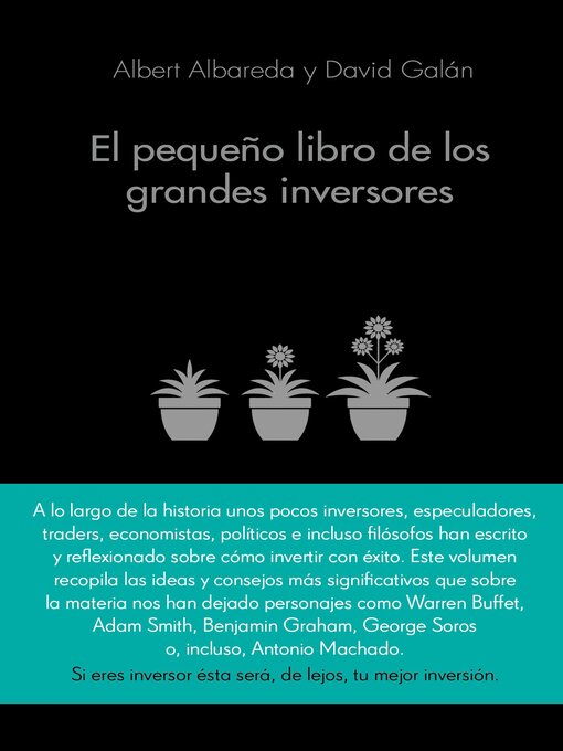 Title details for El pequeño libro de los grandes inversores by Albert Albareda - Available